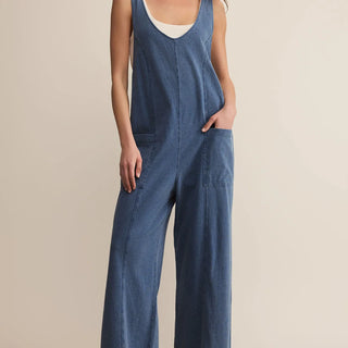Everyday Jersey Denim Jumpsuit / Vintage Indigo