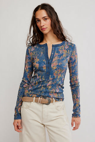 Jamie Henley Printed / Floral Haze - Navy Combo