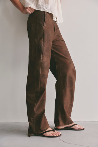 Spotlight Vegan Trouser / Chocolate Brown