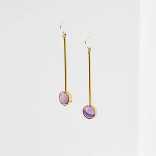 Aberrant Earrings Amethyst