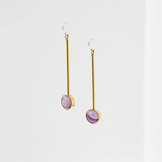 Load image into Gallery viewer, Aberrant Earrings Amethyst
