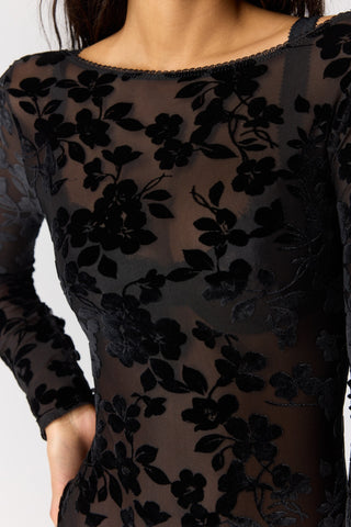 Loved You First Bodysuit / Black