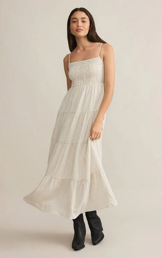 Balos Striped Maxi Dress / Natural