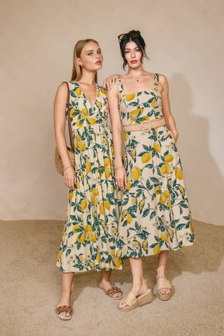 Vintage Lemonade Scalloped Lace Maxi Dress (1)