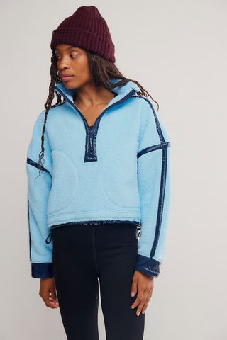 Mountain High Shine 1/2 Zip / Bright Blue Combo
