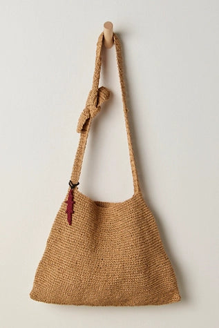 Coastal Crush Straw Tote / Natural