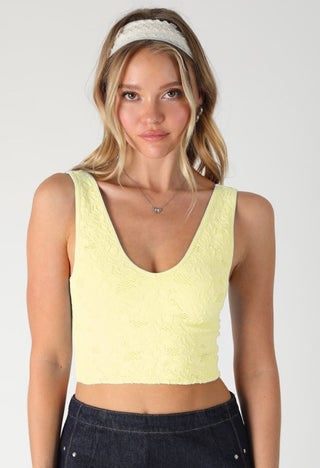 Lace V Neck Tank Top