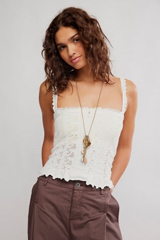 Soft Femme Square Neck / Clean Ivory