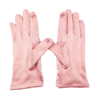 Puffer Smart Touch Gloves / Pink