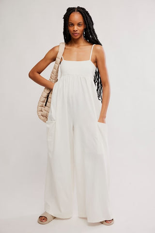 Hot Shot Strappy Onesie / Ivory