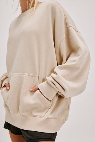 Slow It Down Pullover / Morning Oat