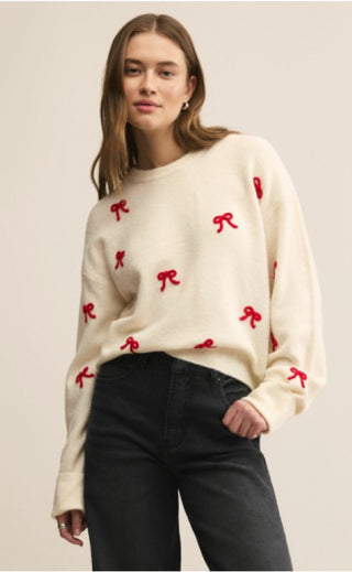 Tie The Ribbon Sweater / Warm White