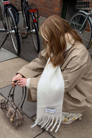 The Stockholm Scarf - 100% Recycled - Polar White