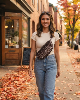 Bandana Crossbody Bag / Brown