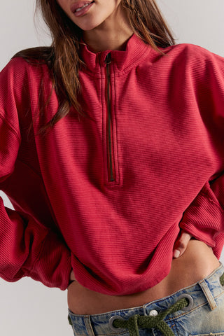 Celeste Quarterzip / Salsa