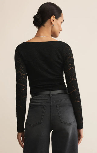 Nightfall Lace Bodysuit / Black