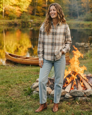 Weston Plaid Flannel Shirt / Khaki Multi
