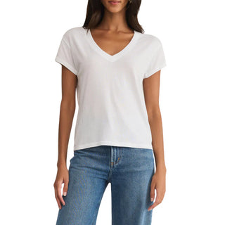 Modern V-Neck Tee / White