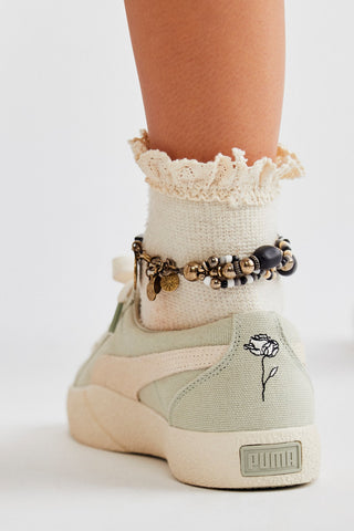 Beloved Waffle Knit Ankle / Ivory