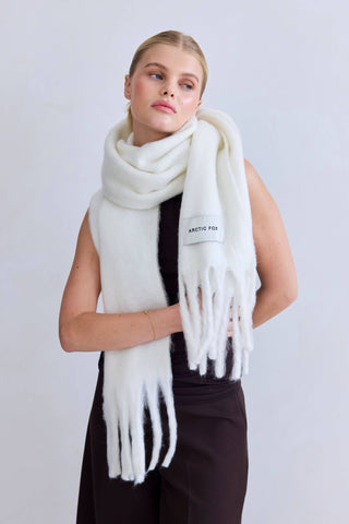 The Stockholm Scarf - 100% Recycled - Polar White