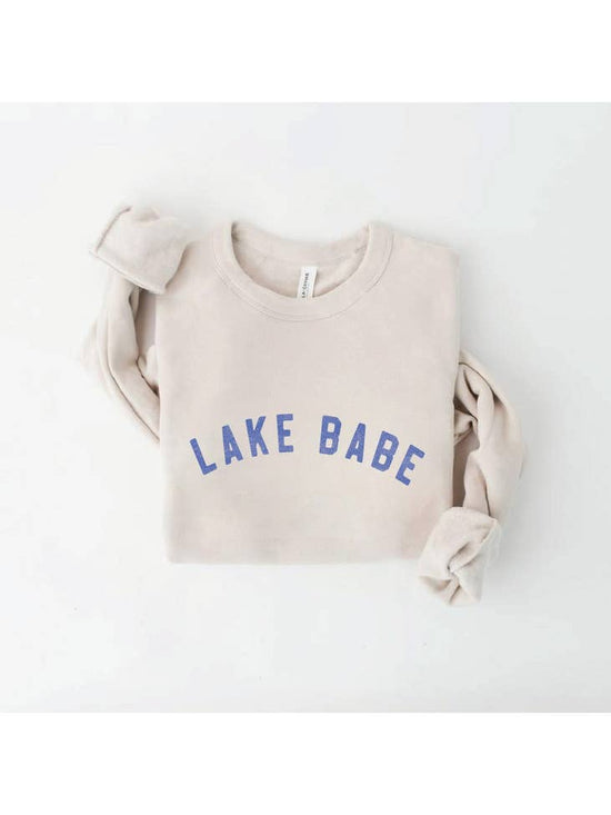 Load image into Gallery viewer, Lake Babe Sweatshirt Heather Dust
