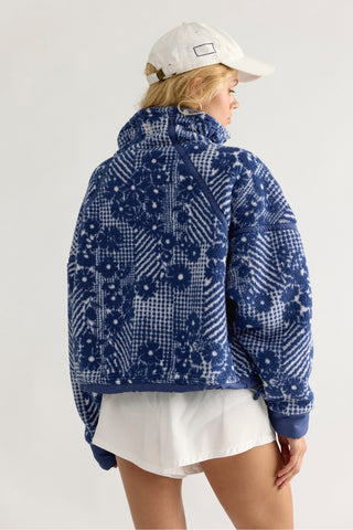 Printed Mountain / Mod Dot w/ True Navy