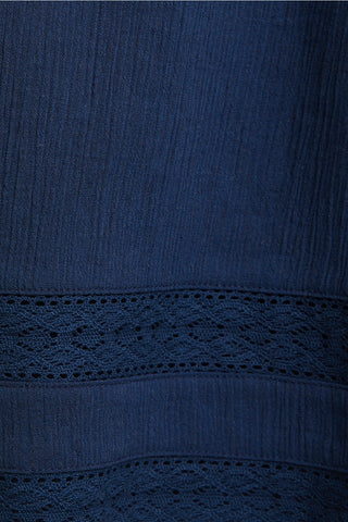 Lace Trim Detail Tube Romper