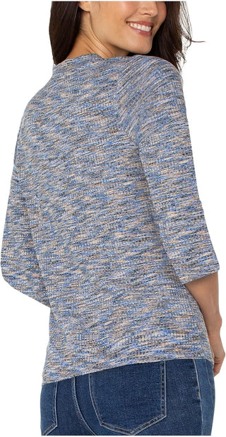 Womens Liverpool Los Angeles V Neck Knit Tee