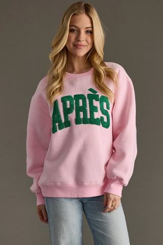 Pink & Green Apres Sweatshirt