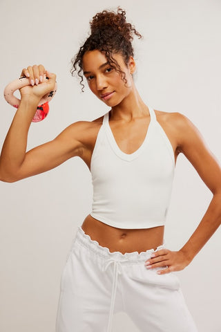 All Clear V Neck Cami/White