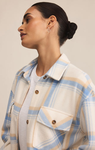 Hiker Two Toned Fleece Jacket / Crystal