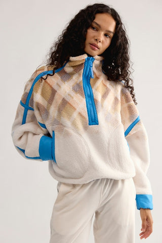 Printed Mountain High / Dip Dye Tartan Ivory