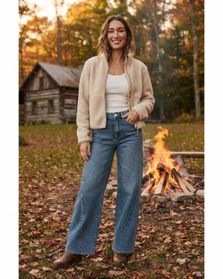 Bondville Twisted Seam Wide Leg