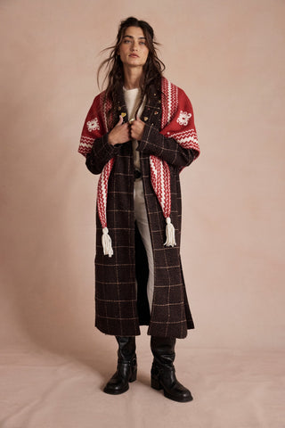 Over The Coat Shawl / Red