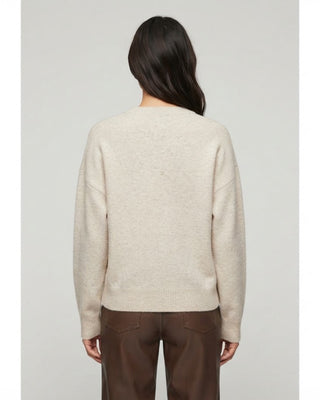 Fishing Bear Crew Neck Sweater / Cream