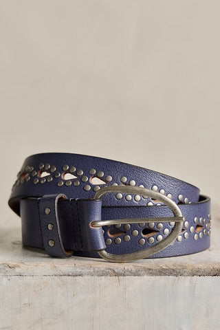 WTF Preston Stud Belt / Sea Salt