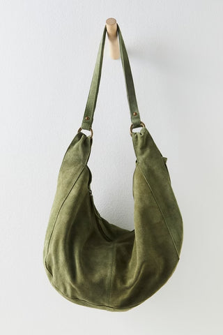 Roma Suede Tote / Olive Moss