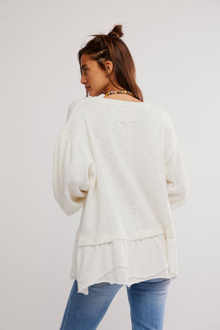 Maddie Long Sleeve/ Clean Ivory