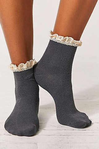 Beloved Waffle Knit Ankle Shark