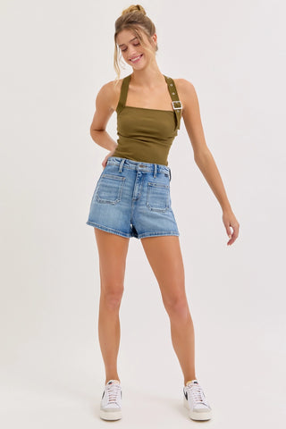 High Rise Sailor Shorts