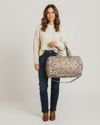 Bandana Duffel Bag / Tan