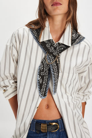 Carmen Knitted Triangle / Angel White
