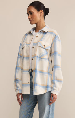 Hiker Two Toned Fleece Jacket / Crystal