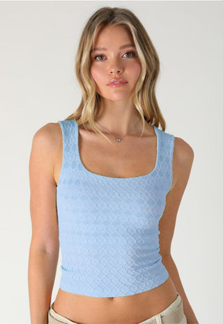 Lace Textured Square Top