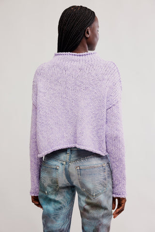 Opal Sweater / Purple Satin