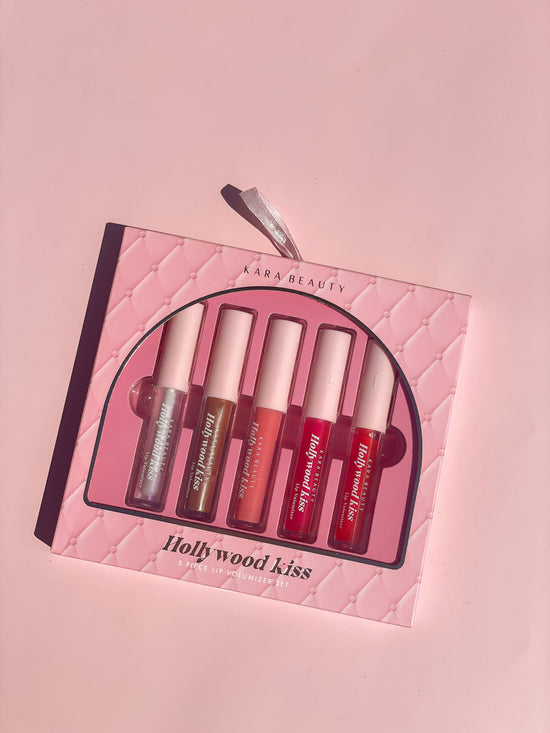 HOLLYWOOD KISS 5 Piece Lip Volumizer Gloss Set - VEGAN