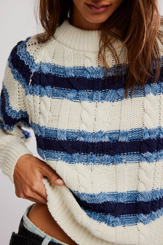 Frankie Cable Striped Pull