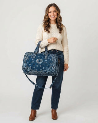 Bandana Duffel Bag / Navy Blue
