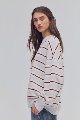 Palm Spring Striped / Washed Blue Combo