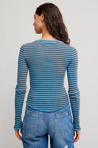 Easy Does It Striped Tee / Blue Combo